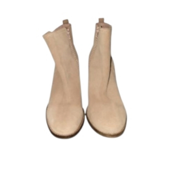 Seychelles Genuine Leather Upper Suede Tan Brown Ankle Boot Bootie Shoe Women 9 - Picture 4 of 10